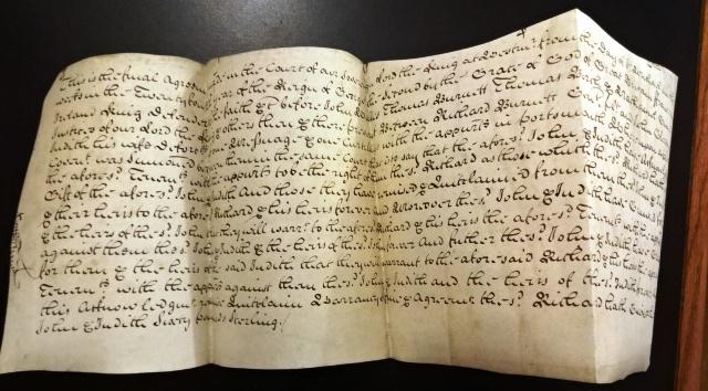 1751 English Manuscript Vellum Judgement (1 of 3)