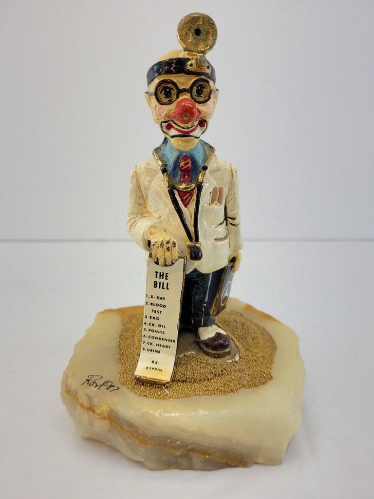 Vintage Ron Lee Clown Doctor Bill Mercedes Owner Manual Creative Concepts Sign 80's (1 of 7)