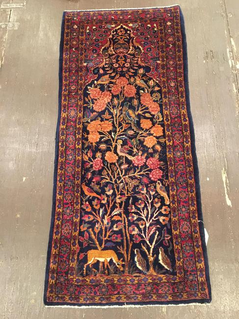 Antique Kashan Rug 2'2'' X 5'0'' (1 of 3)