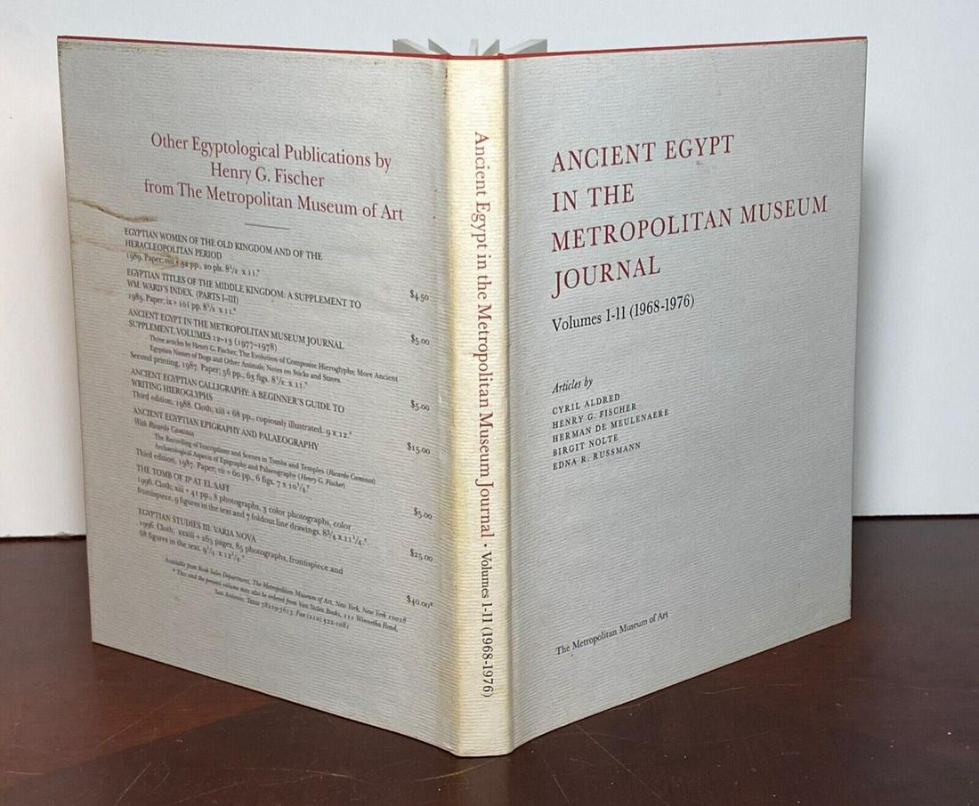 Ancient Egypt in the Metropolitan Museum Journal Volumes 1-11 Henry Fischer HC (1 of 5)