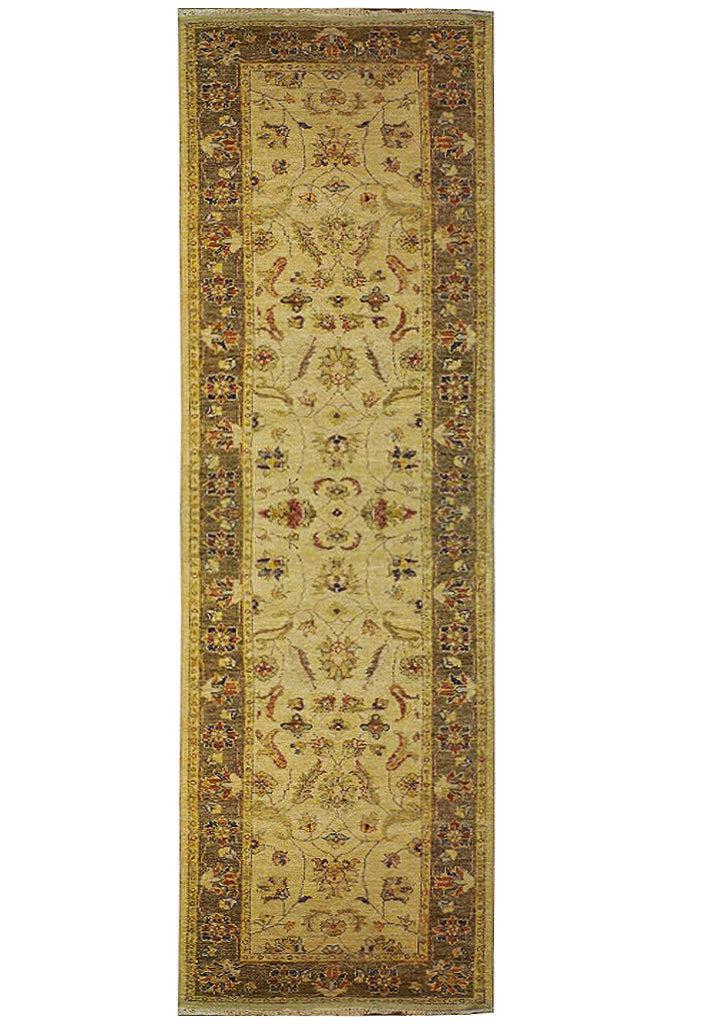 3' x 10' Ivory Vegetable Dyed Chobi Runner 73738 (1 of 6)