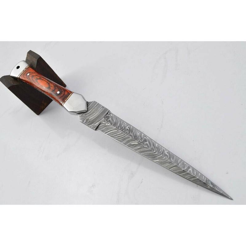 Exclusive pattern handmade work damascus steel knife (1 of 5)