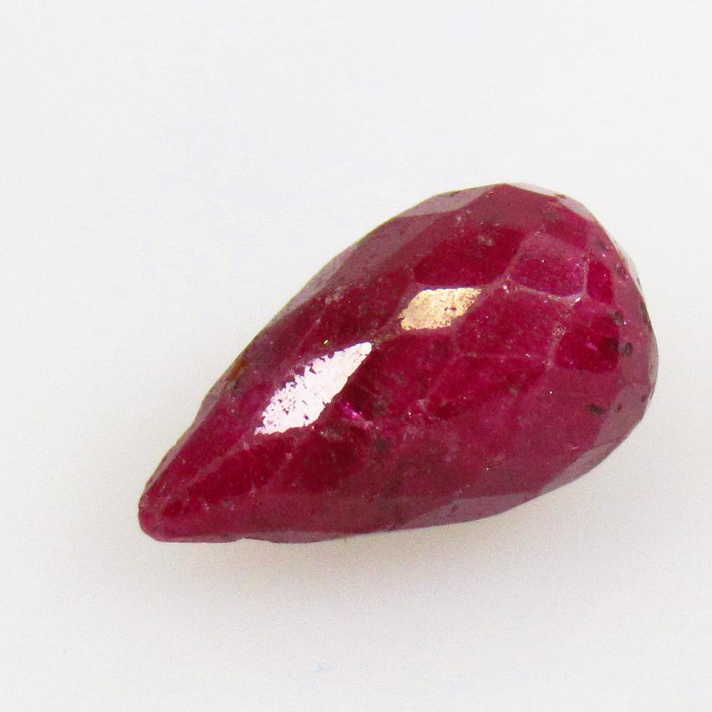 5.60 Ctw Natural Mozambique Red Ruby Pear Drop Beads (1 of 2)
