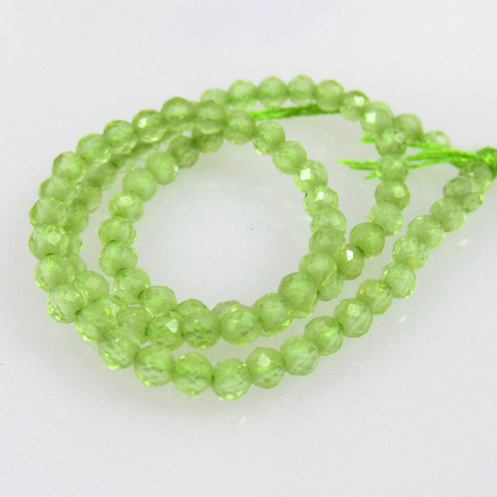5.16 Ctw Natural 83 Pakistan Peridot Drilled Round Beads (1 of 2)
