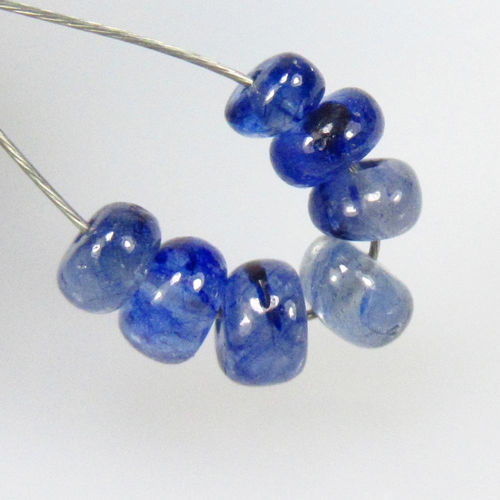 2.20 Ctw Natural 7 Blue Sapphire Round Beads (1 of 2)