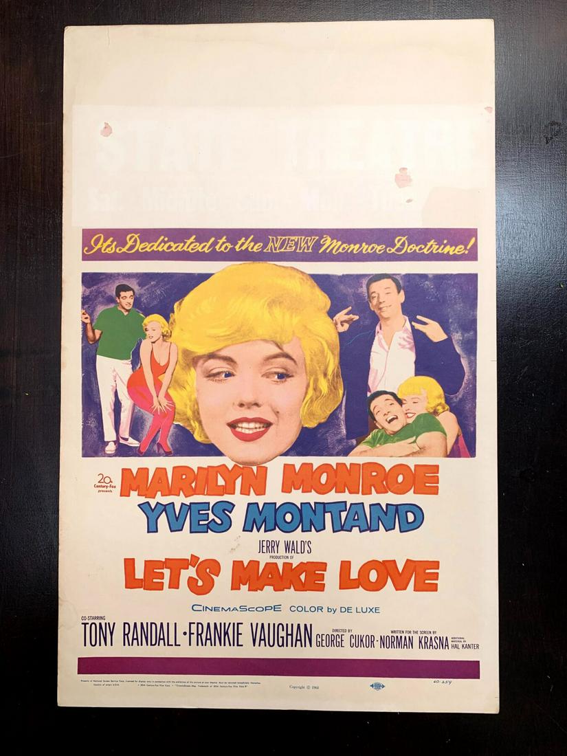 Let's Make Love - Marilyn Monroe (1960) US Window Card Movie Poster (1 of 6)