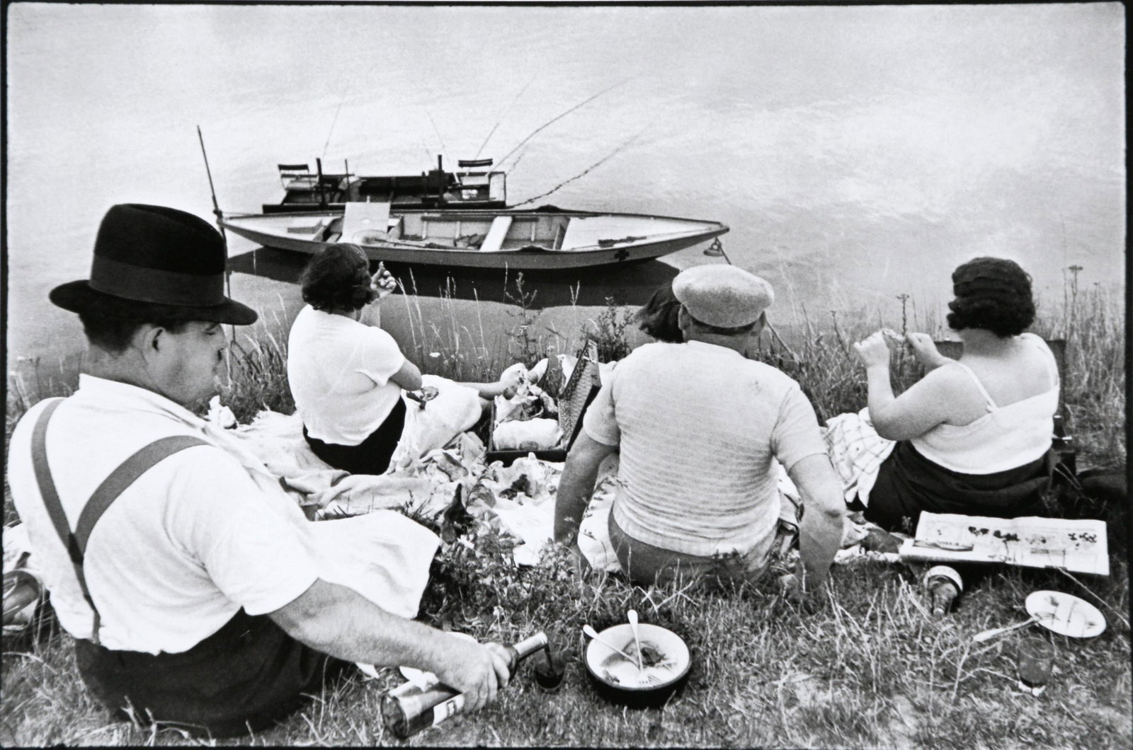 Henri Cartier Bresson: Sunday on the Banks of the Marne, 1938: Artist: Henri Cartier Bresson Title: Sunday on the Banks of the Marne, 1938 Print Date: 2008 Medium: High Quality Offset Photo Print with Copyright Henri Cartier Bresson / Magnum Photos Medium: Printe
