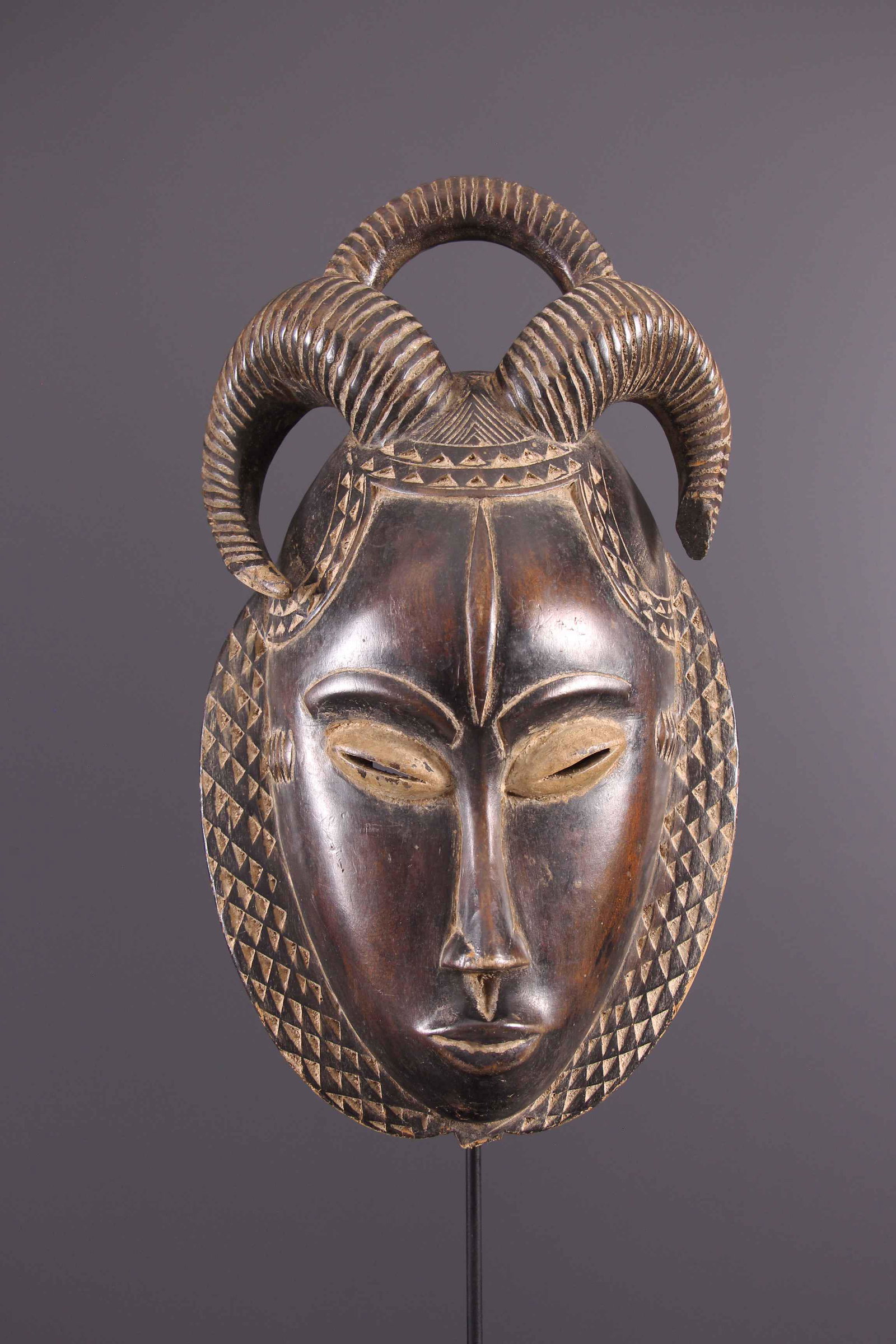 Yaure, Yohoure Lomane mask - Ivory Coast - African Art Tribal Art (1 of 11)