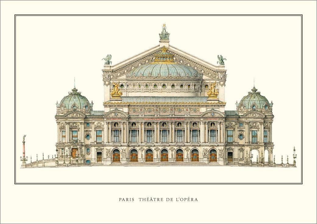 Artist Unknown - Paris, Theatre de l'Opera - 2009 Offset Lithograph 27.5" x 39.5" (1 of 1)