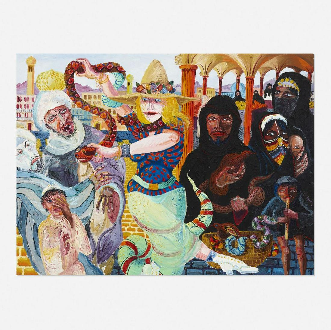 Peter Dean "Snake Lady's Fury" Signed Original, Oil on Canvas (1 of 2)