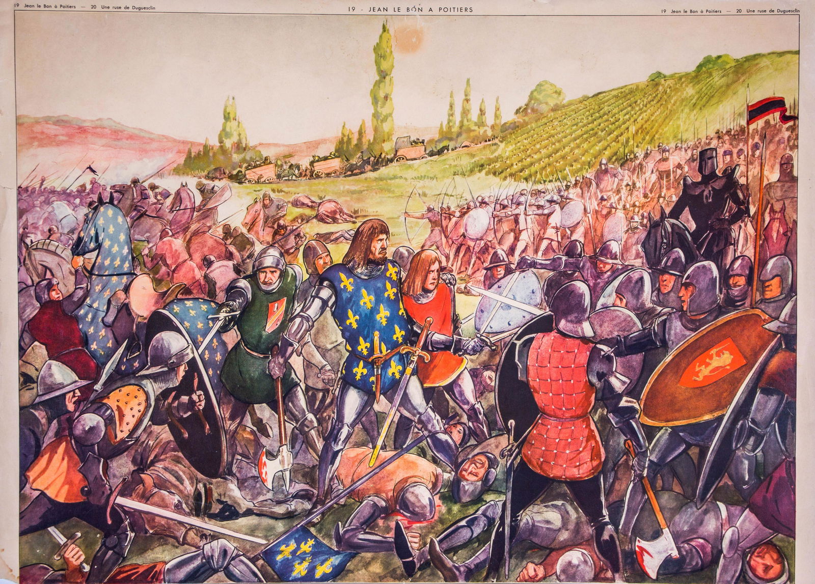 Vintage History School Poster, Collection Rossignol (No. 19 & 20) - Double-Sided (1 of 4)