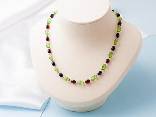 Green and Baltic Amber Necklace (1 of 5)