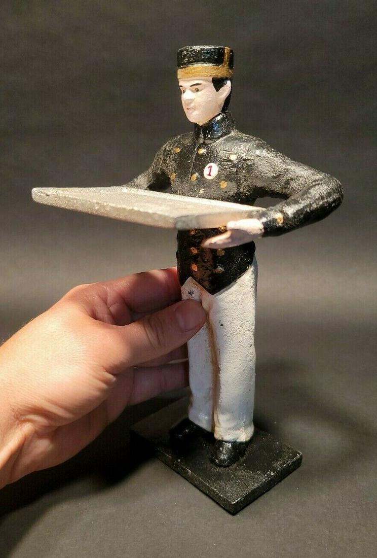 Cast Iron Card Holder Statue (1 of 12)