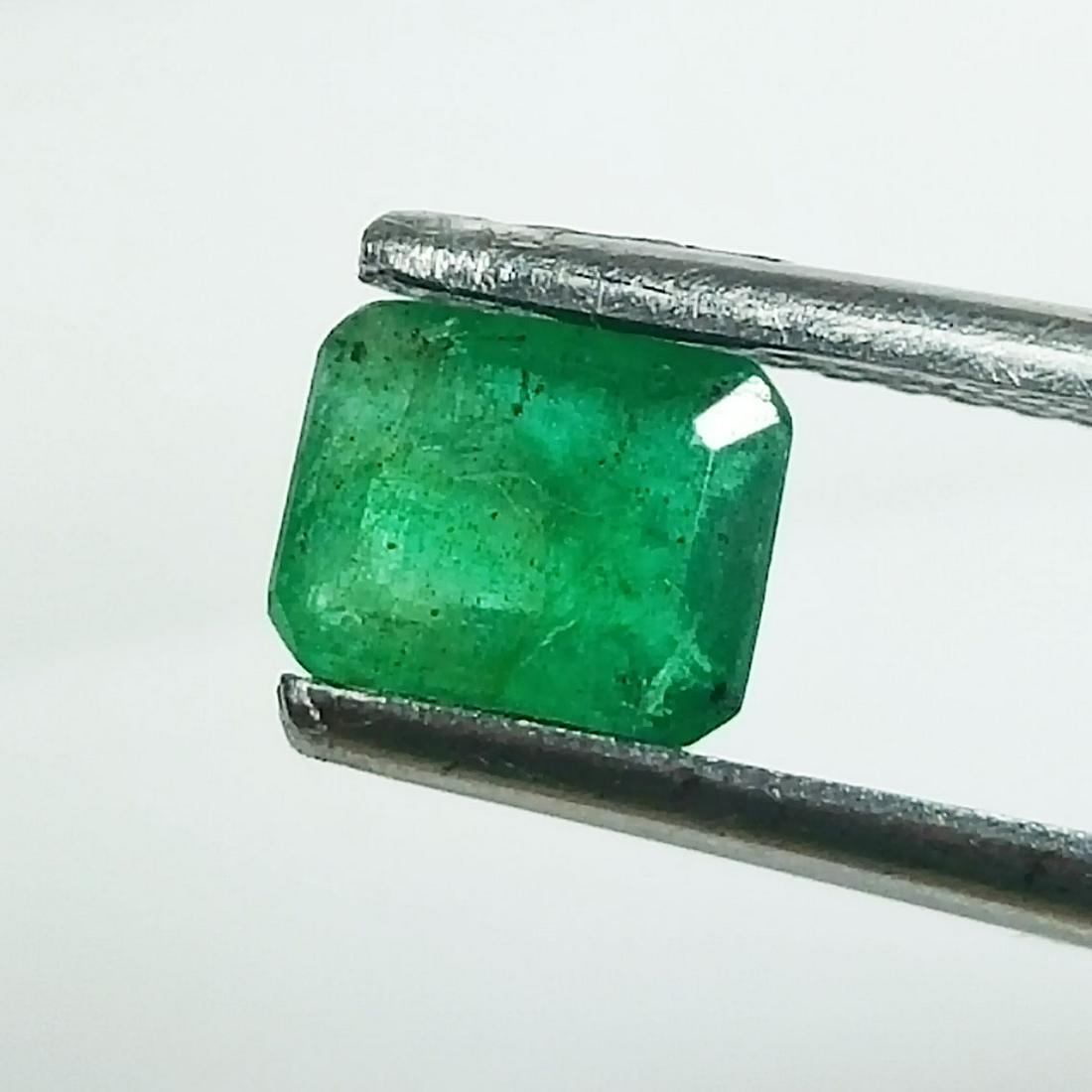 0.80 CTS NATURAL ZAMBIAN EMERALD OCTAGON CUT GOOD COLOR LOOSE GEMSTONES (1 of 3)