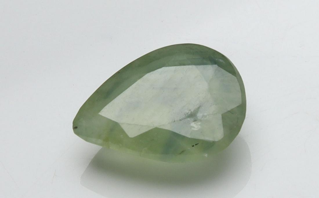 1.36 Cts Natural Unheated Green Sapphire (1 of 4)