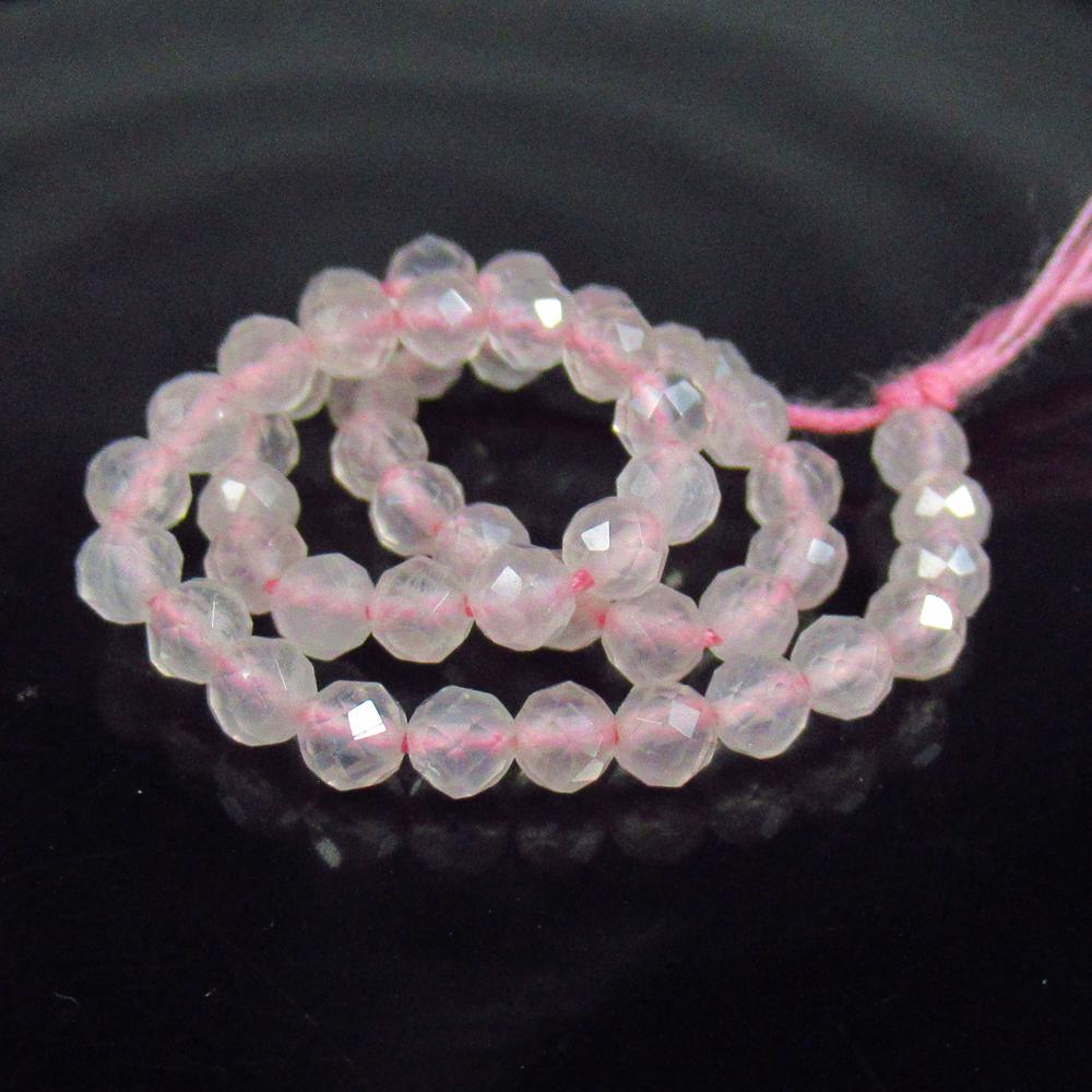 11.41 Ctw Natural 48 Rose Quartz Round Beads (1 of 2)
