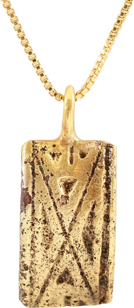 RARE VIKING WARRIOR'S BRACELET PENDANT, 10th-11th CENTURY AD (1 of 4)