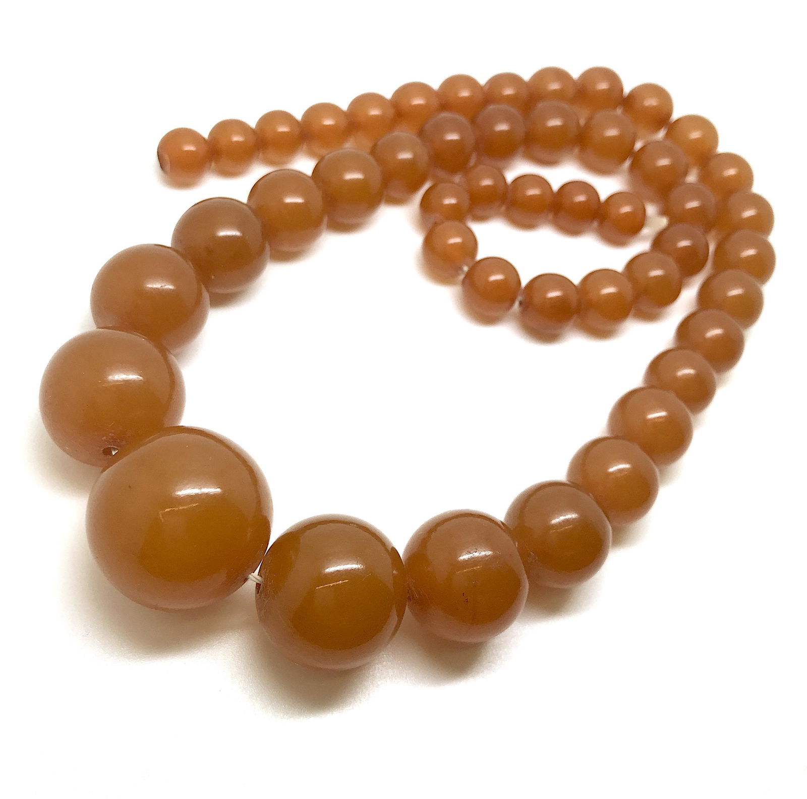 Exquisite Unique Antique Amber Necklace made from Round Amber beads (1 of 9)