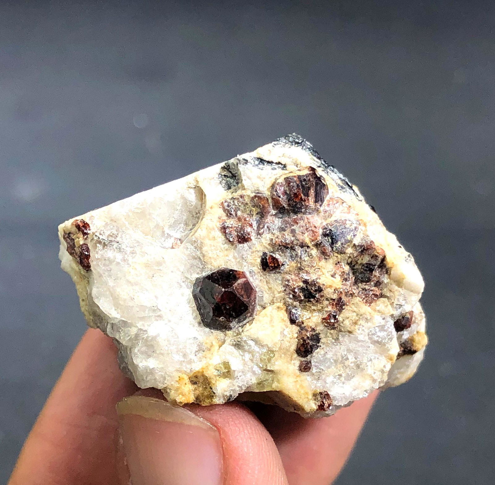 Natural Untreated Red Garnet Crystal Specimen - Red Garnet Healing Stone - Unique Red Garnet 52 Gram (1 of 5)