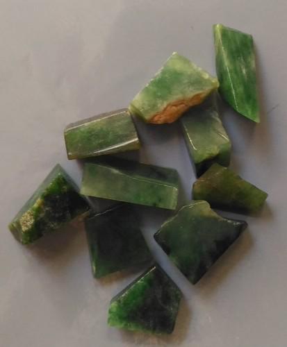 8.75 GRAM SET OF 6 JADEITE JADE (1 of 4)