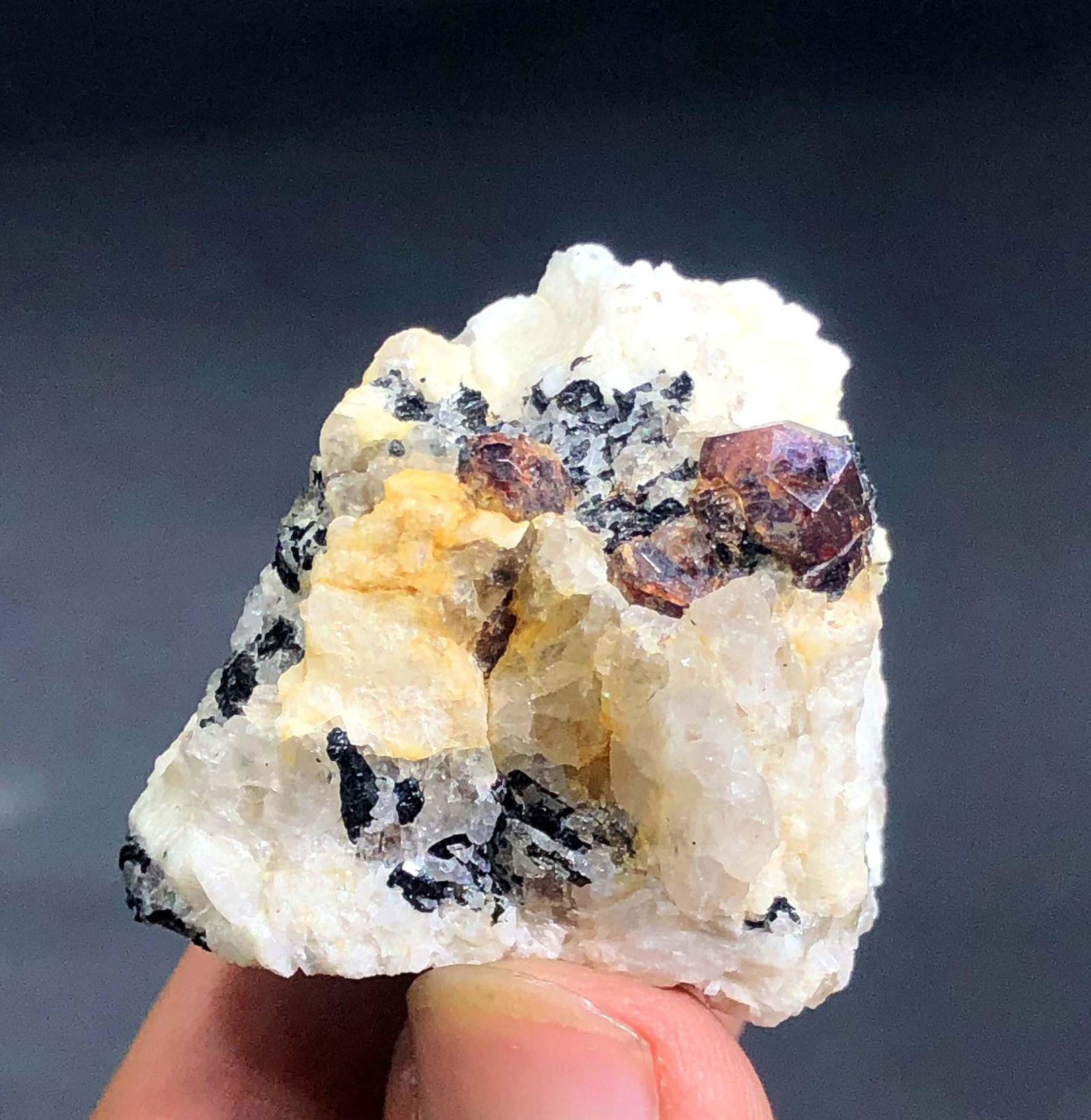 Natural Untreated Red Garnet Crystal Specimen - Red Garnet Healing Stone - Unique Red Garnet 35 Gram (1 of 5)