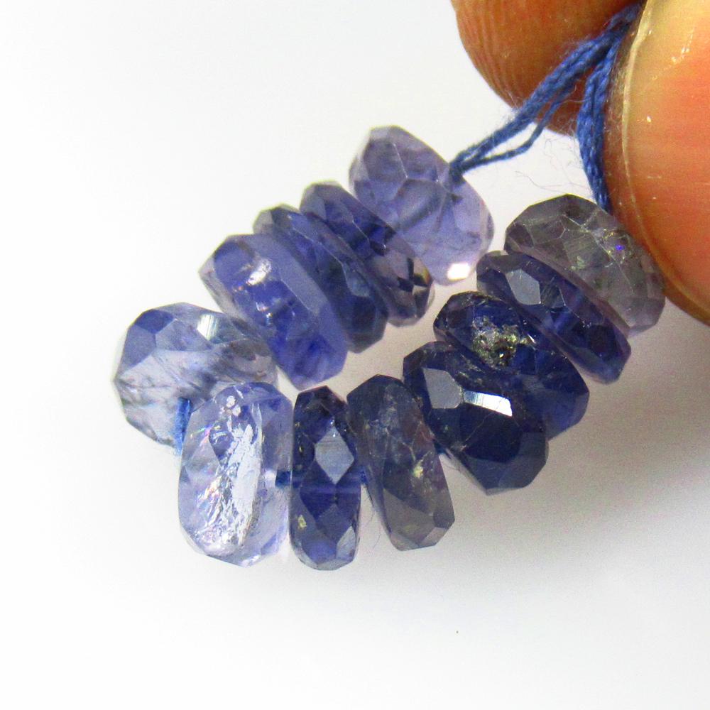 8.67 Ct Natural Iolite 12 Drilled Round Beads: No Reserve! Title: 8.67 Ct Natural Iolite 12 Drilled Round Beads Stone Clarity: Transparent Gemstones: Natural Iolite Carat Weights: 8.67 Size/Dimensions: 5.70 - 6.30 mm / 12 P'cs Additional Informati