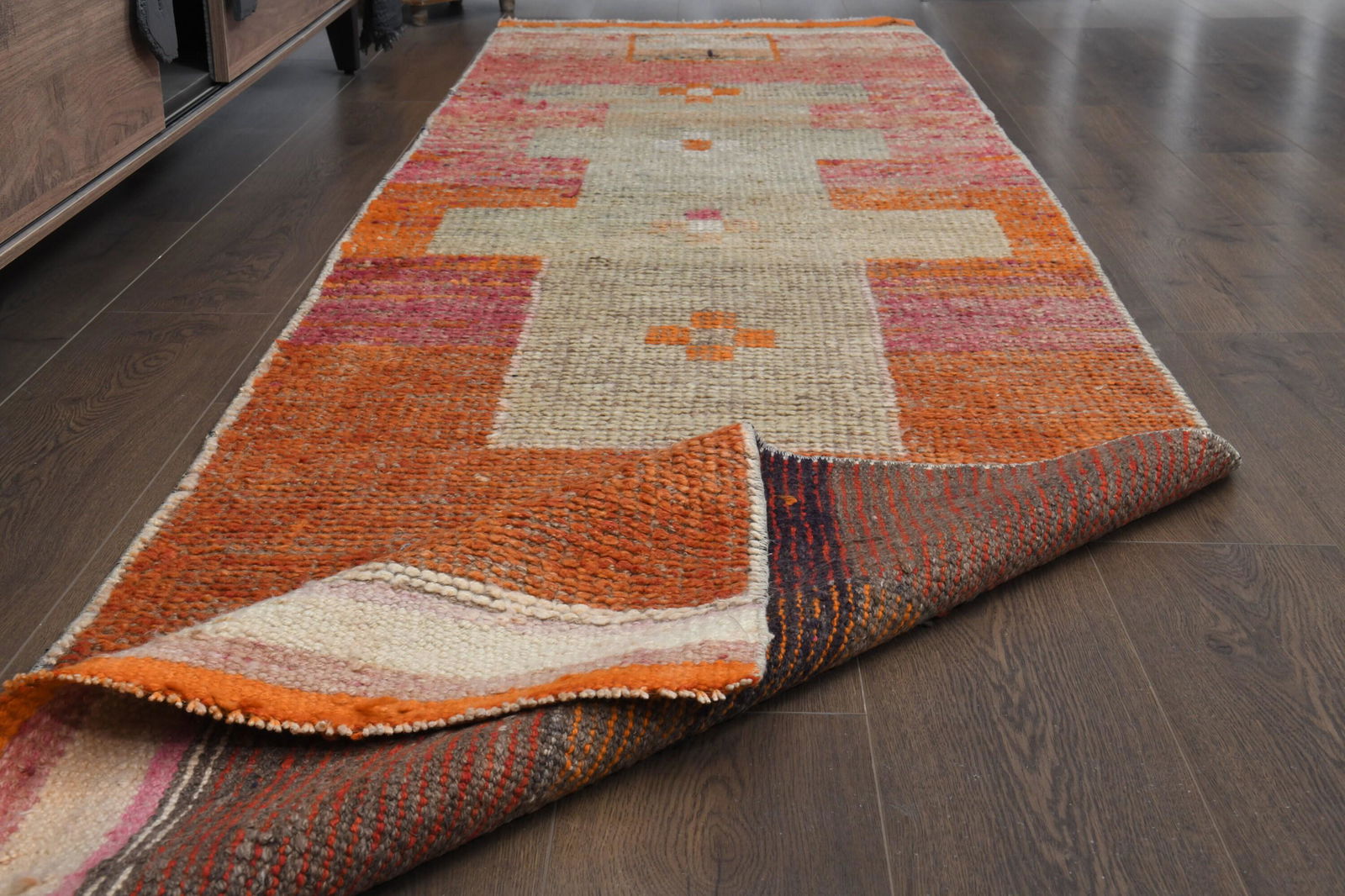 3x11'1 Ft DECOR ORANGE Turkish Runner (1 of 10)