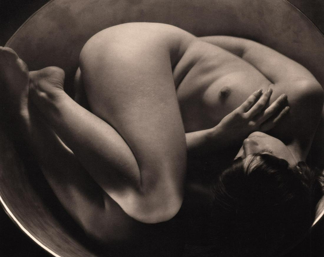 RUTH BERNHARD - Early Nude, 1934: Artist: RUTH BERNHARD Print Title: Early Nude, 1934 Medium: Authentic Vintage Duotone Photoengraving Printed in USA in 1980’s Image Size approx: 7 x 9” Ruth Bernhard (1905 – 2006), w