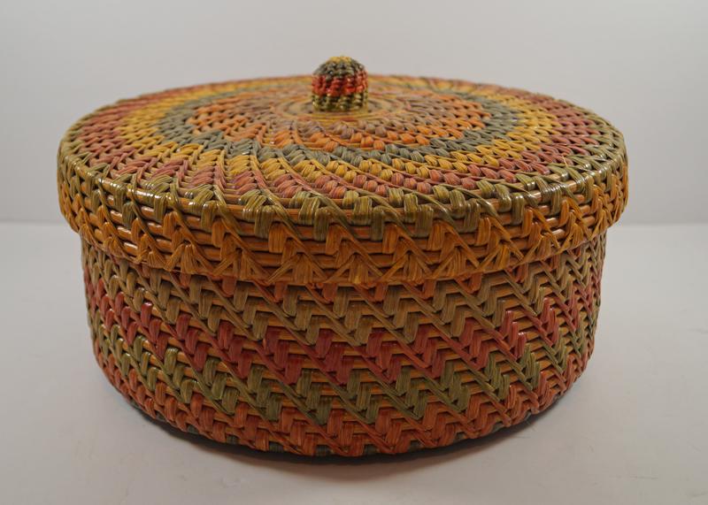 Antique Folk Art Woven Basket in Seven Colors (1 of 7)