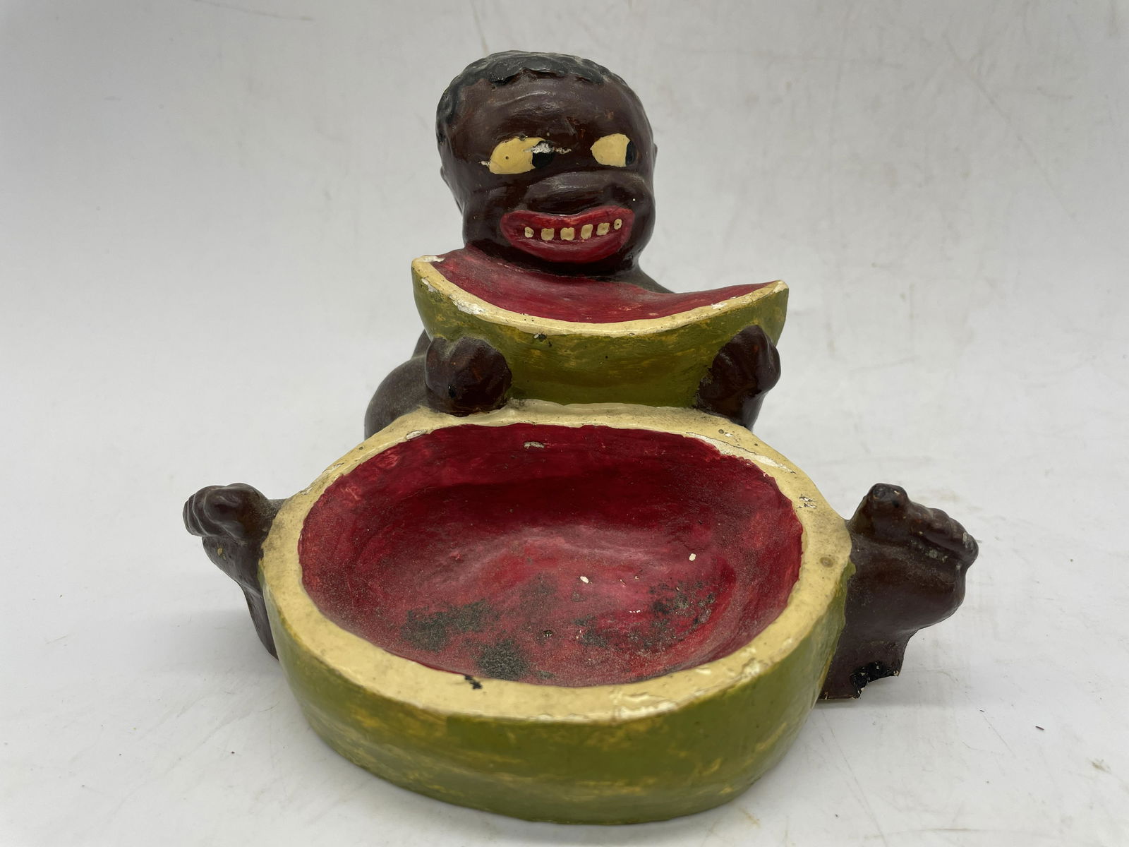 BLACK AMERICANA BOY EATING WATERMELON dish (1 of 8)