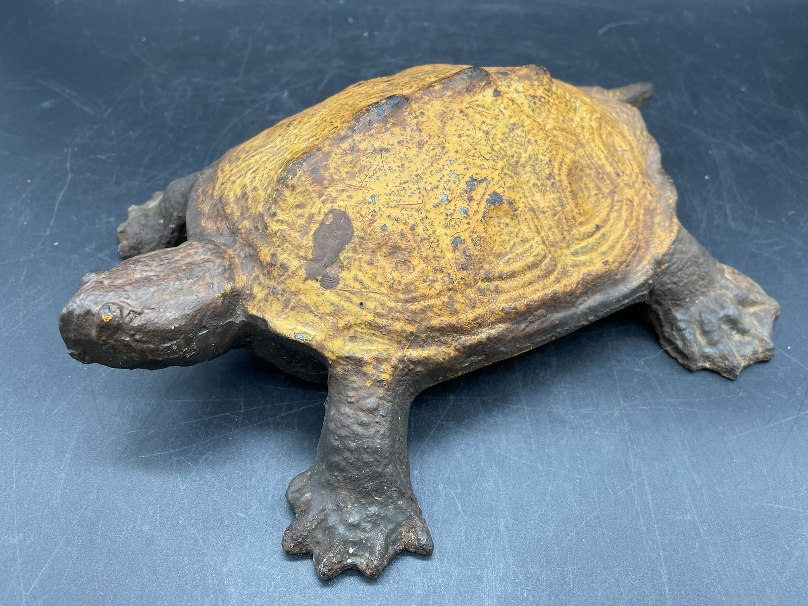 ANTIQUE RARE CAST IRON WATER TURTLEDOORSTOP (1 of 6)