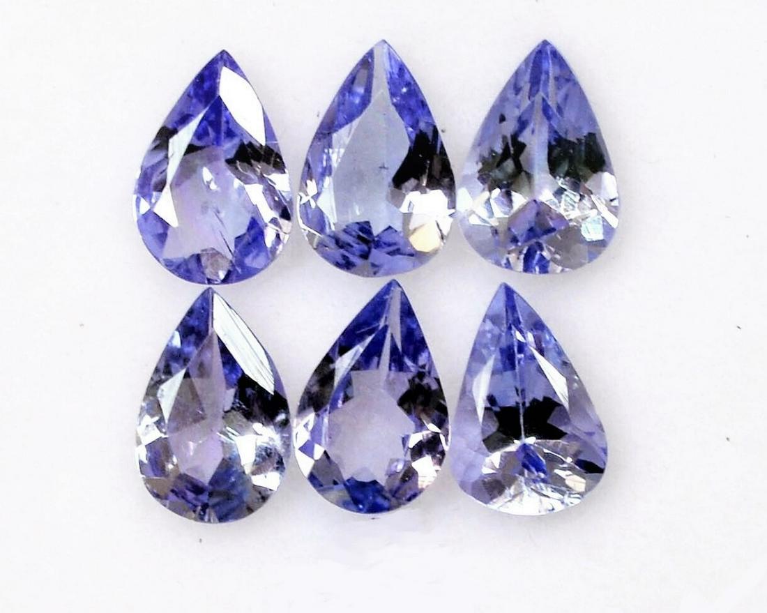 Lot of 6 Tanzanite Unheated Pear Cut: Title: Lot of 6 Tanzanite Unheated Pear Cut Gemstones: Tanzanite Carat Weight: 0,95 approx. Size/Dimension: 5 x 3 mm Additional Information: Natural Tanzanite Unheated. Transparent with light inclusio