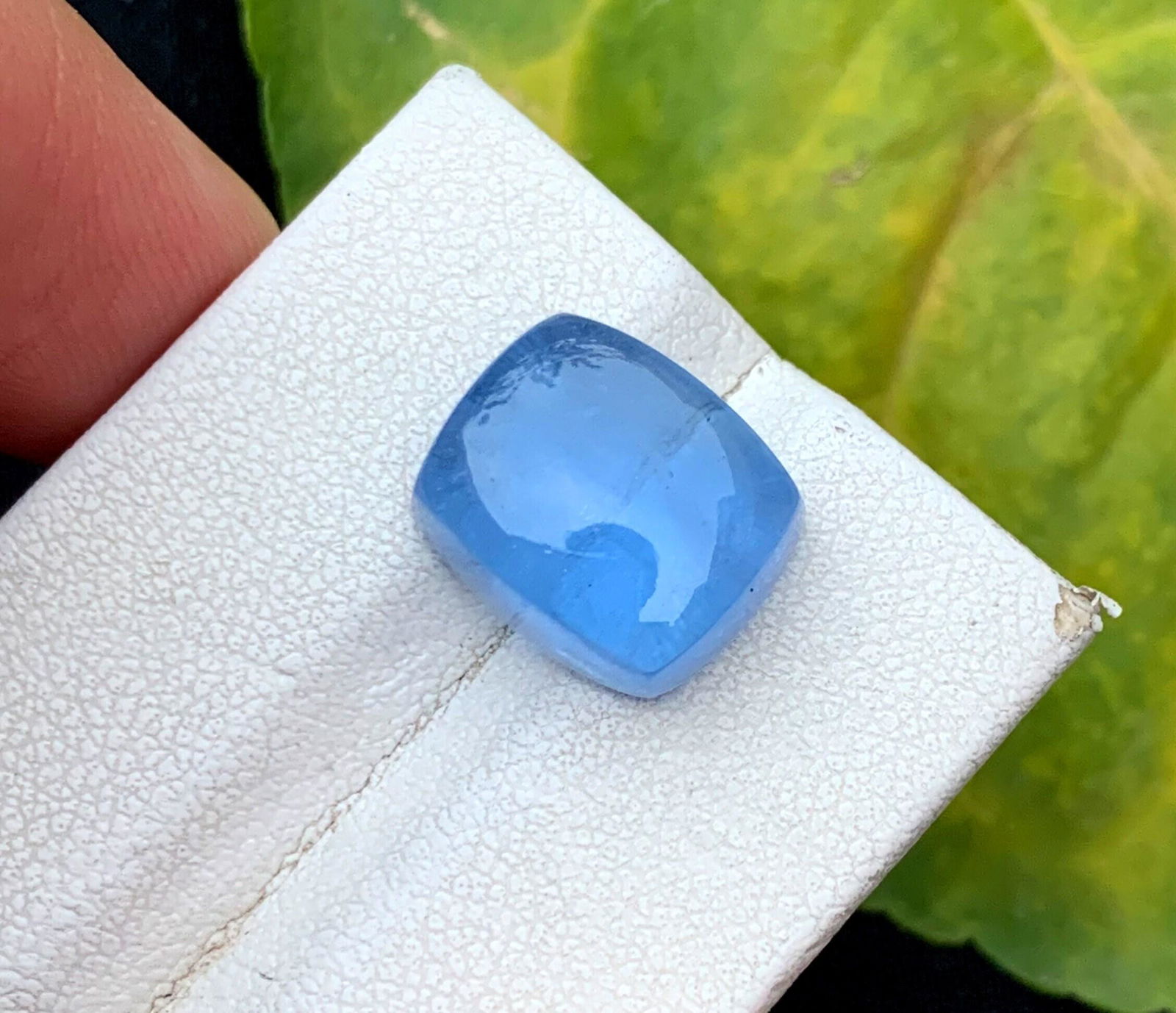 Beautiful Mariner Blue Color Aquamarine Sugarloaf Cabochon For Necklace , Top Quality Fine (1 of 5)