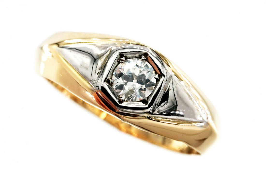 Natural 0.30 ctw HRD. Certified Diamond Ring 18K Rose/White Gold (1 of 5)