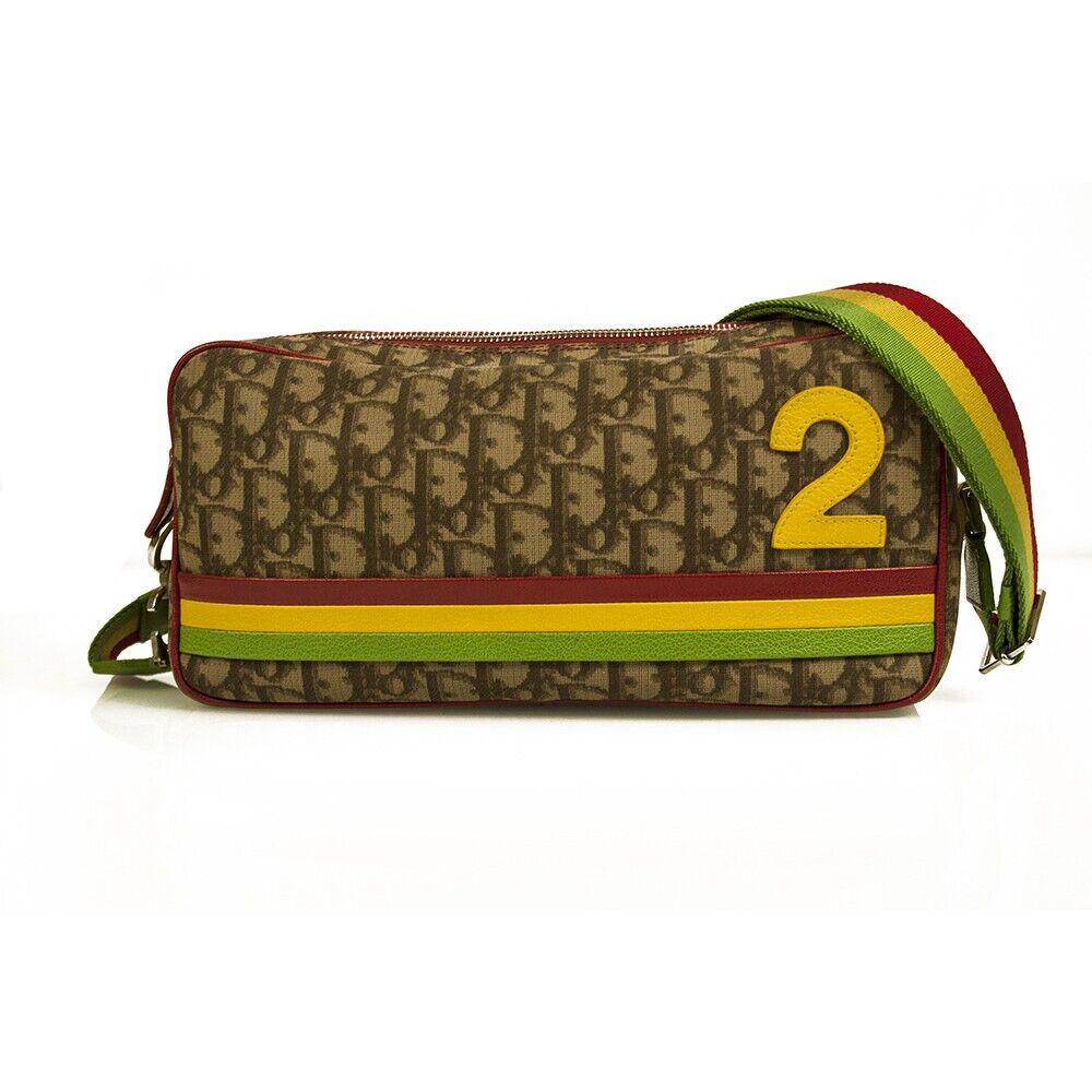 Dior Multicolor Oblique Coated Canvas and Leather Vintage Rasta 2 Pochette Bag (1 of 10)