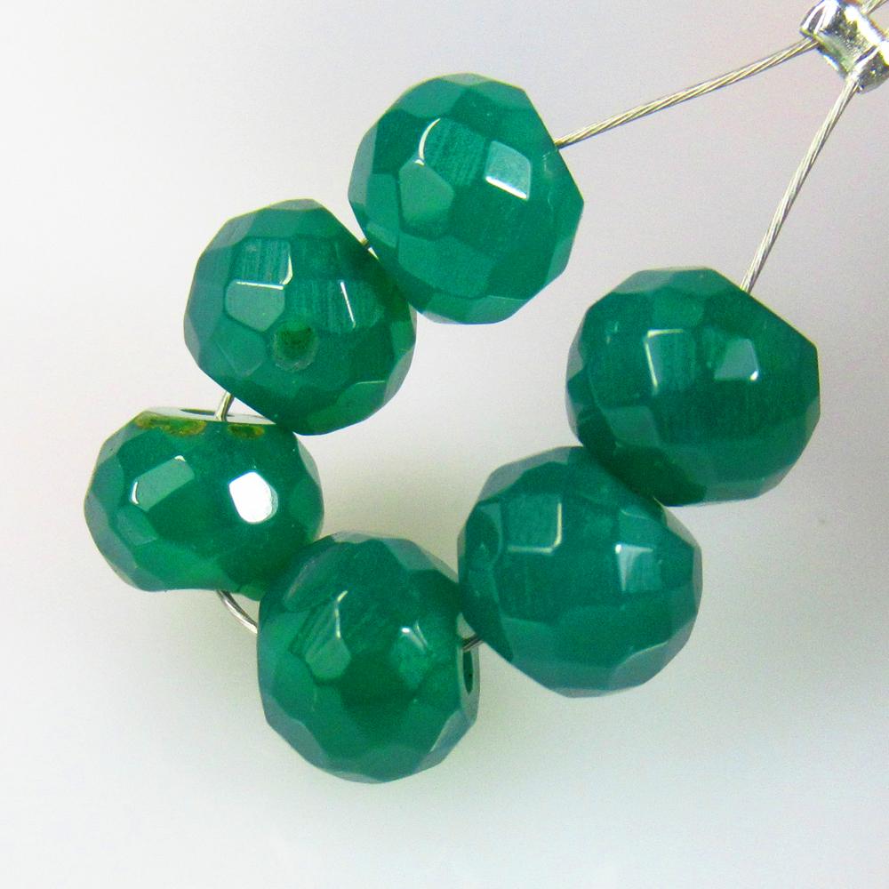 10.00 Ctw Natural 6 Green Onyx Round Beads (1 of 2)