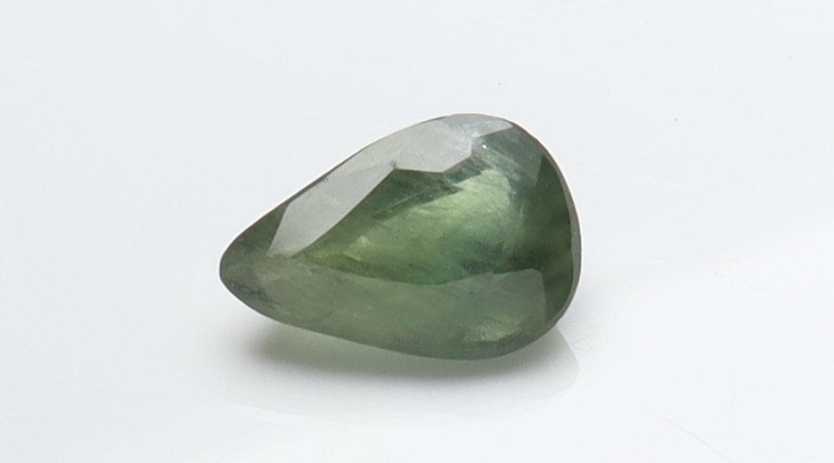 0.91 Cts Natural Unheated Green Sapphire (1 of 4)