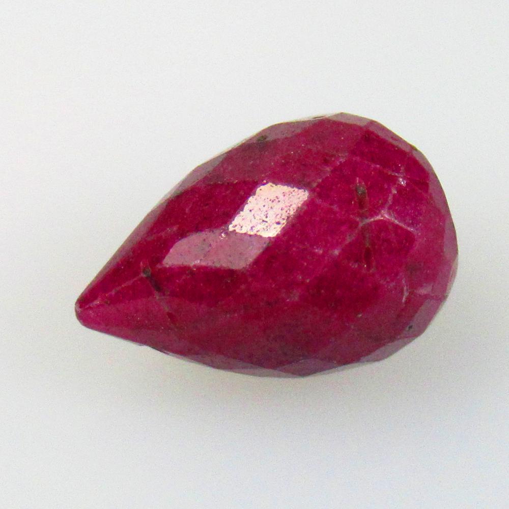 6.14 Ctw Natural 2 Red Ruby Pear Drop Beads (1 of 2)
