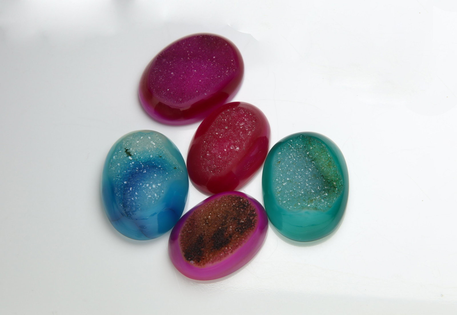 71.49 cts Natural Onyx Druzy Set (1 of 1)