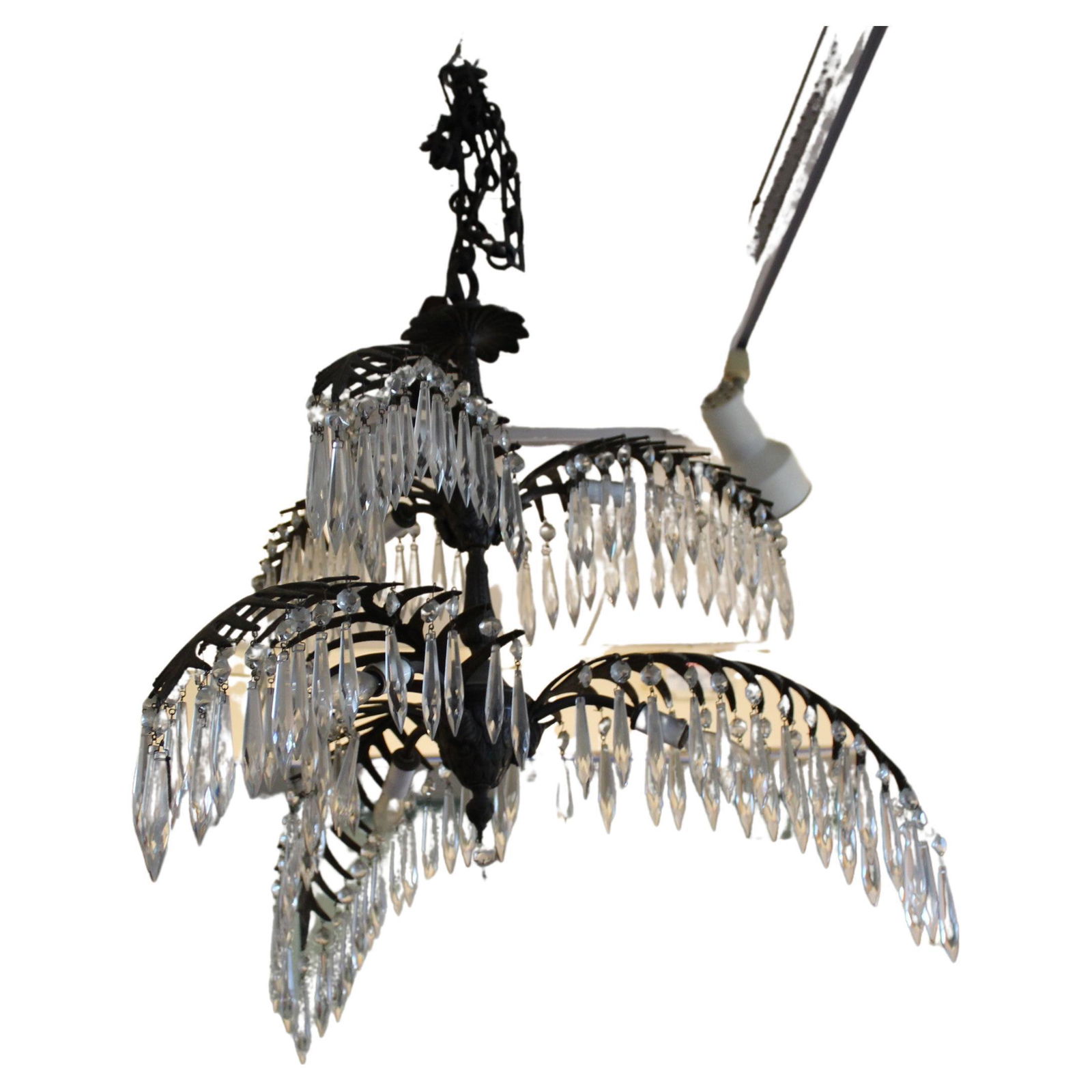Palm Tree Crystal Chandelier /Two Tiers (1 of 5)