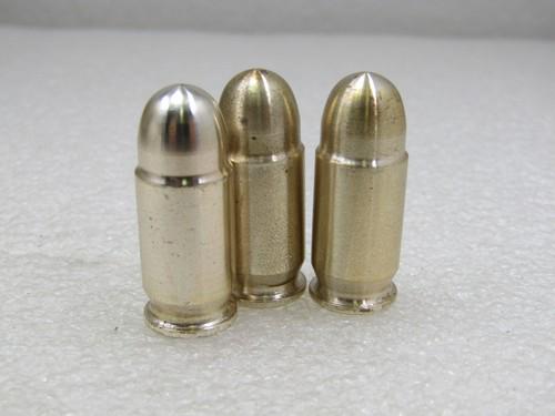 Three .999 Silver 45 Cal Shaped Faux Bullets,1 Oz. Each (1 of 6)