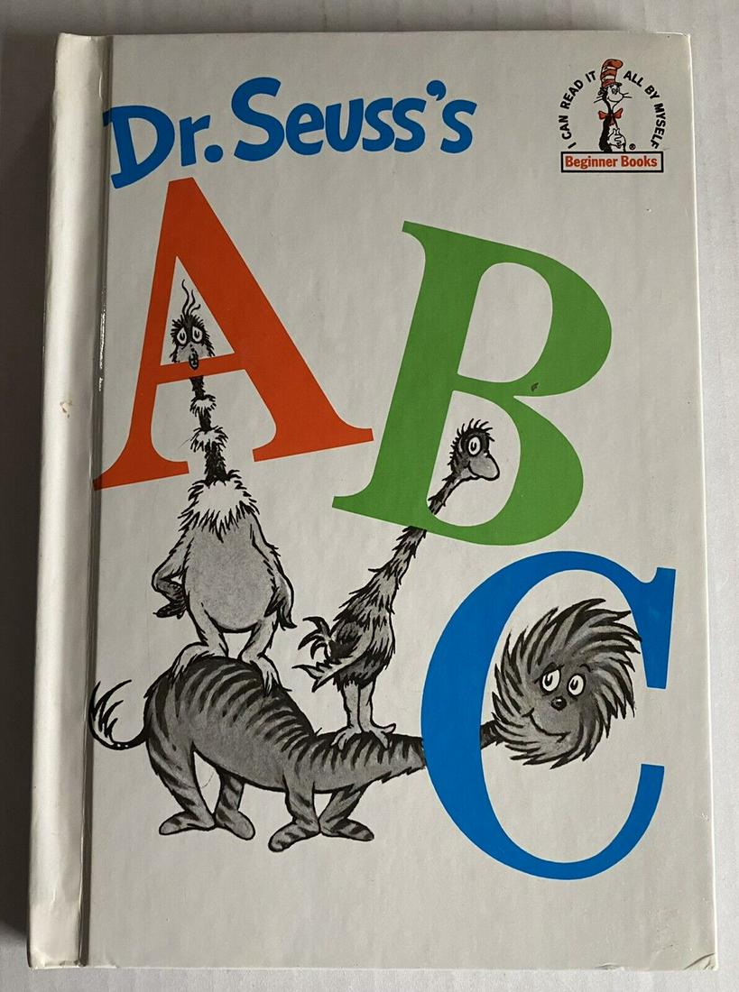Dr. Seuss's ABC 1963 1st Ed Grolier Book Club Ed Hardcover HIJ 1234 Very Good (1 of 12)