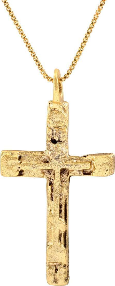 LARGE EASTERN EUROPEAN CROSS NECKLACE, 17TH-18TH C. (1 of 3)