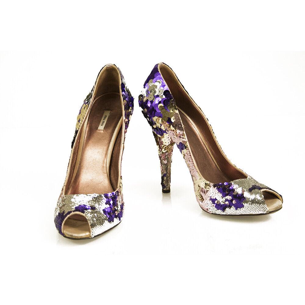 Purple and hotsell gold heels