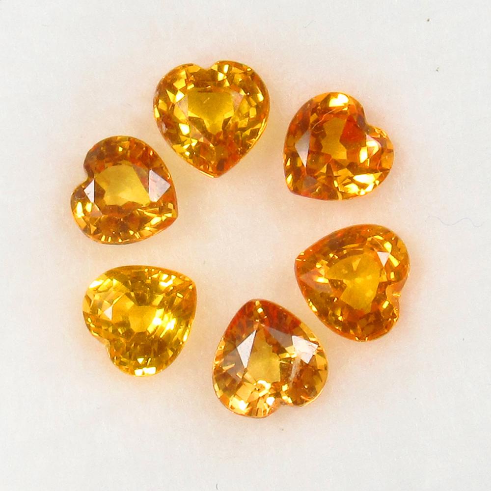 Natural Orange Sapphire Set - 2.00 Ct (1 of 2)