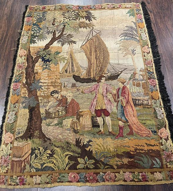 Antique Tapestry 3'5'' X 4'6'' (1 of 5)
