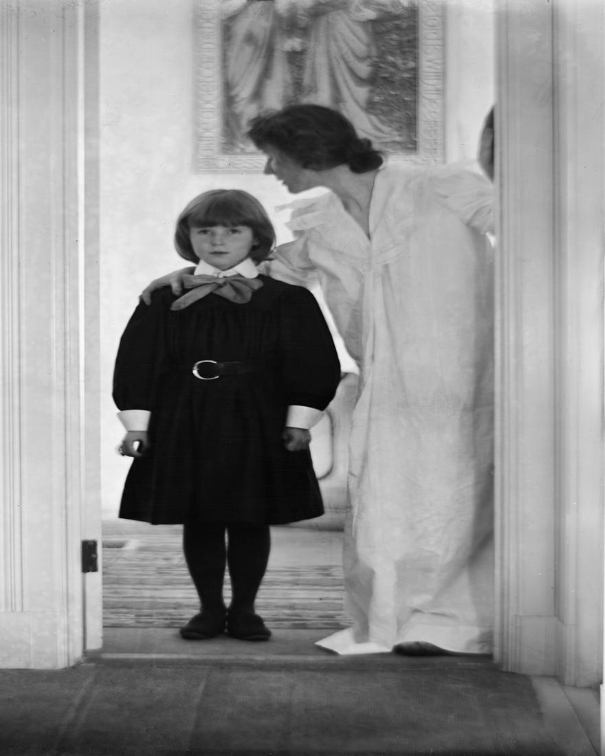 1899, BLESSED ART THOU AMONG WOMEN: Title: 1899, BLESSED ART THOU AMONG WOMEN Artist/Source: GERTRUDE KASEBIER, (1852-1934) Medium: CONTEMPORARY PHOTOLITHOGRAPH, AFTER ORIGINAL Date/Period: 1899 Dimension [INCHES]: 10 X 8" Origin: UNKNO