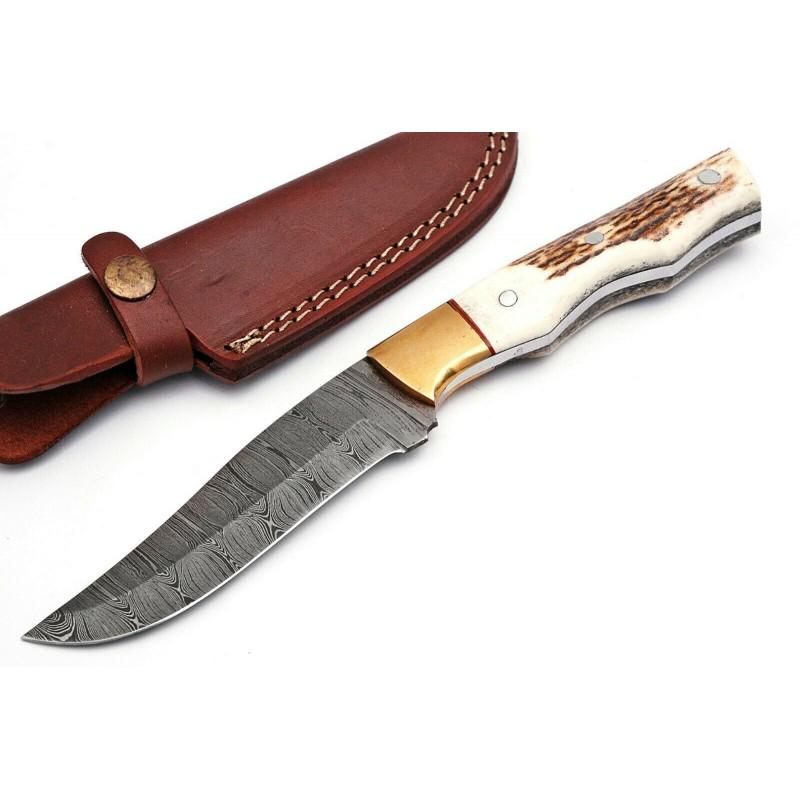 Camping hunting hiking damascus steel knife exclusive (1 of 5)