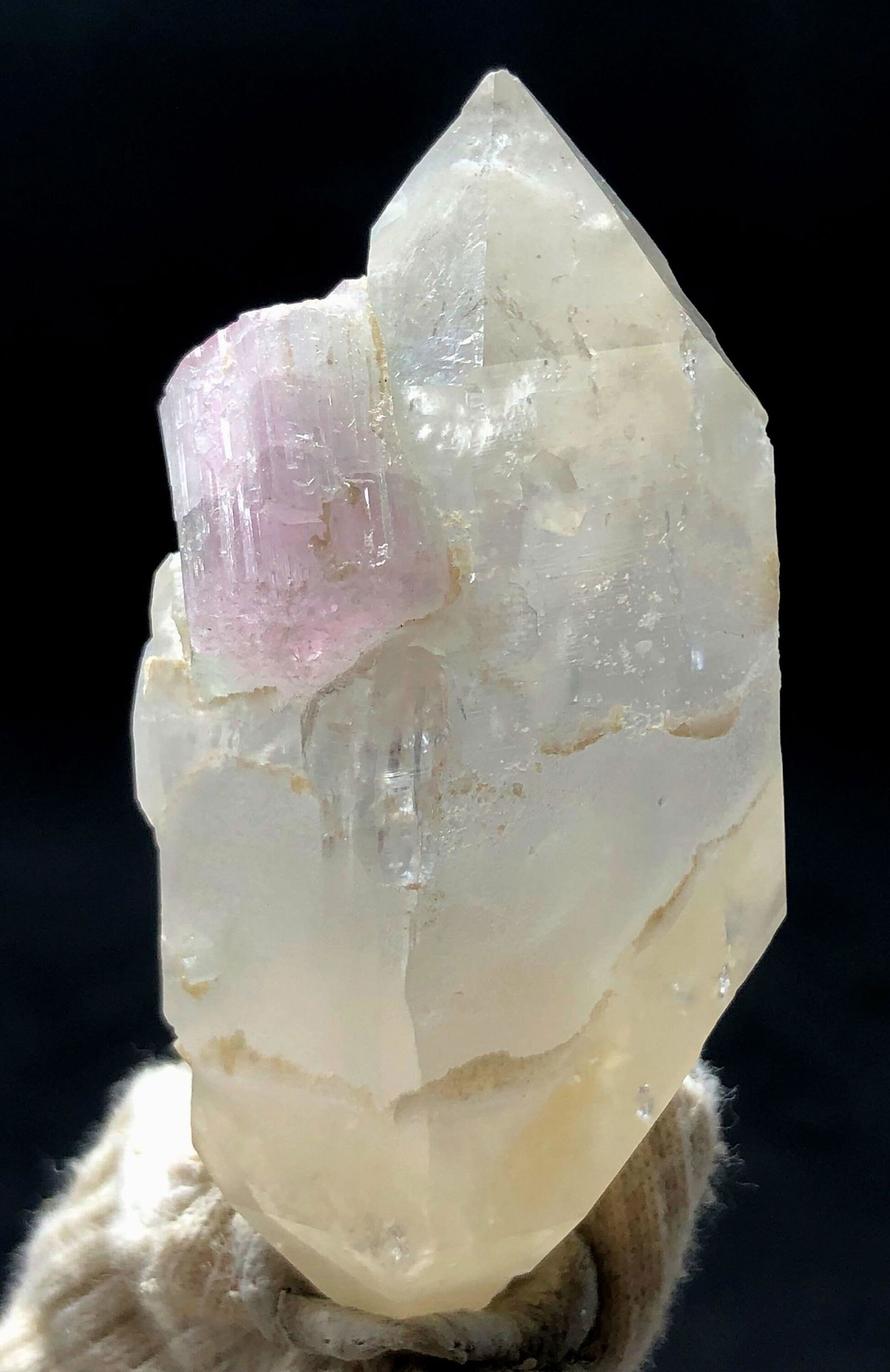 Natural Tourmaline on quartz Crystal specimen From Afghanistan - 40 gram - 57*30*23 mm (1 of 4)
