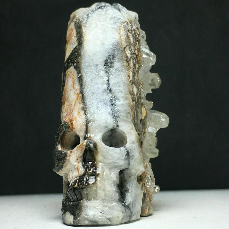 Mineral quartz agate specimen crystal skull cluster (1 of 4)